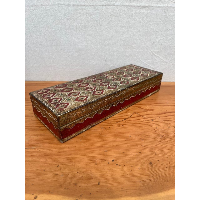 Italian Italian Florentine Glove Box For Sale - Image 3 of 12