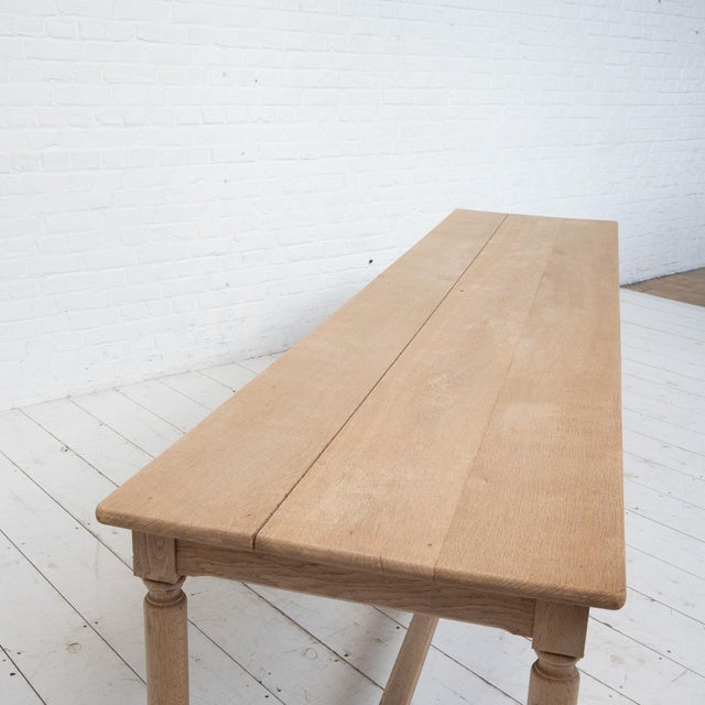 Large Draper's Table in Oak, France, 1920s For Sale - Image 6 of 7