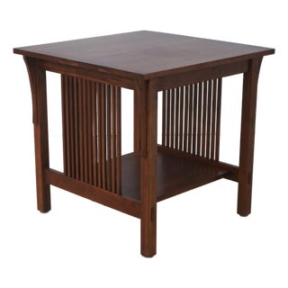 Stickley Mission Cherry 2 Tier Lamp Table For Sale