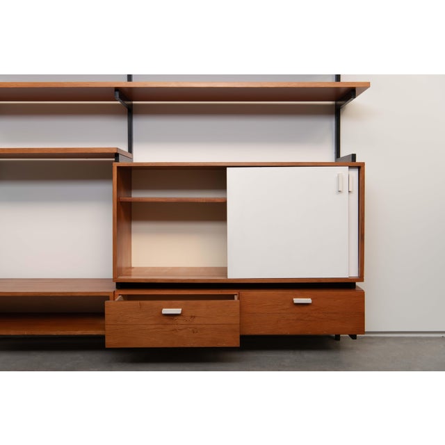 Wood Wall Shelving Unit in Pine, 1950s For Sale - Image 7 of 18