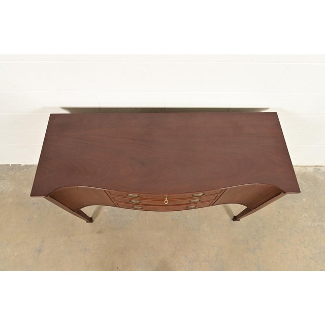 Kittinger Federal Inlaid Mahogany Serpentine Front Sideboard Credenza For Sale - Image 13 of 16