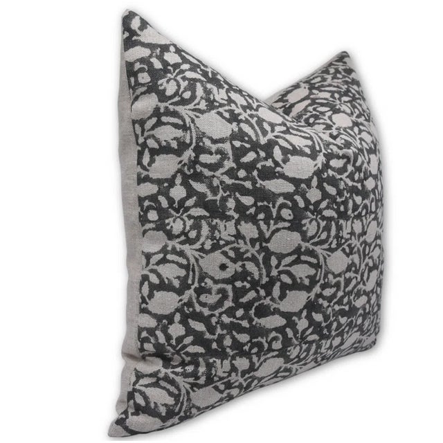 Enhance your living space with the timeless beauty of our Handmade Block Print Thick Linen Pillow Cover. Crafted using the...