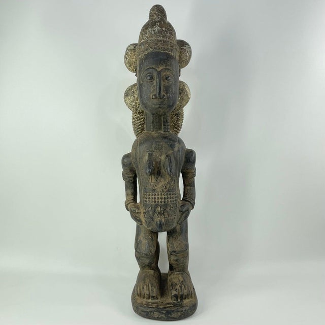 Early 20th Century Baule Standing Female Figure Côte d'Ivoire MATTER COLLECTION For Sale In Denver - Image 6 of 10
