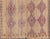 Turkish Kilim Rug With Embroidered Purple Diamonds and Star Border For Sale - Image 3 of 13