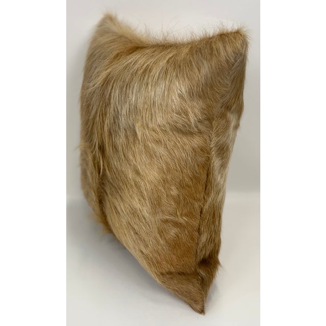 Soft, luminous, and richly textured, this 18” x 18” pillow cover is crafted from premium long-haired Colombian cowhide in...