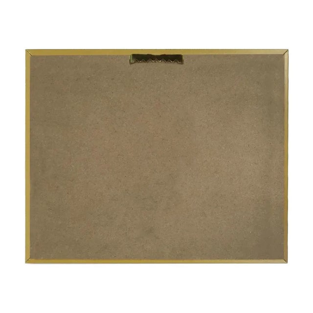 American "Signing of the Declaration of Independence" Print on Canvas in Antiqued Gold Frame For Sale - Image 3 of 3