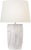Transitional AERIN by Visual Comfort Signature Klint 28" Table Lamp in Matte White with Linen Shade For Sale - Image 3 of 3