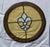 Large Vintage Round Slag Stained Glass and Beveled Glass Round Panel/Window For Sale - Image 11 of 11