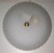 Vintage Ceiling Lamp with Frosted, Segmented Glass Shade on a Brass Mount, 1990s For Sale - Image 6 of 7