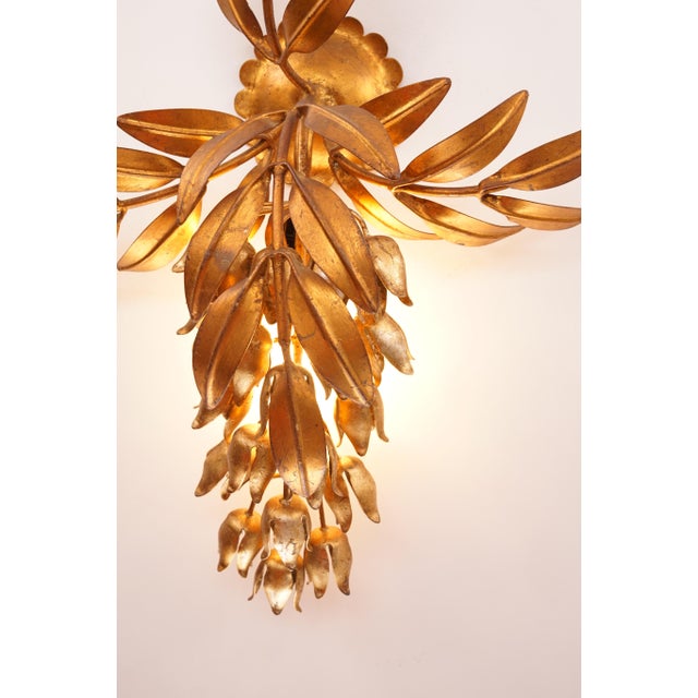 Hollywood Regency Pioggia Doro Wall Lamp attributed to Hans Kögl, 1960s For Sale - Image 11 of 14