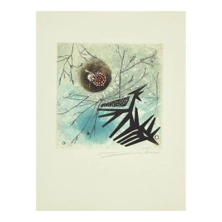 René Lubarow - Aquarelle - Original Etching - 1978 For Sale