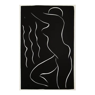 1990 After Henri Matisse, "Nude in the Air" Black and White Print For Sale