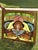 19th Century Stained Glass Window With Painted Angel Portrait in Original Frame For Sale - Image 14 of 17