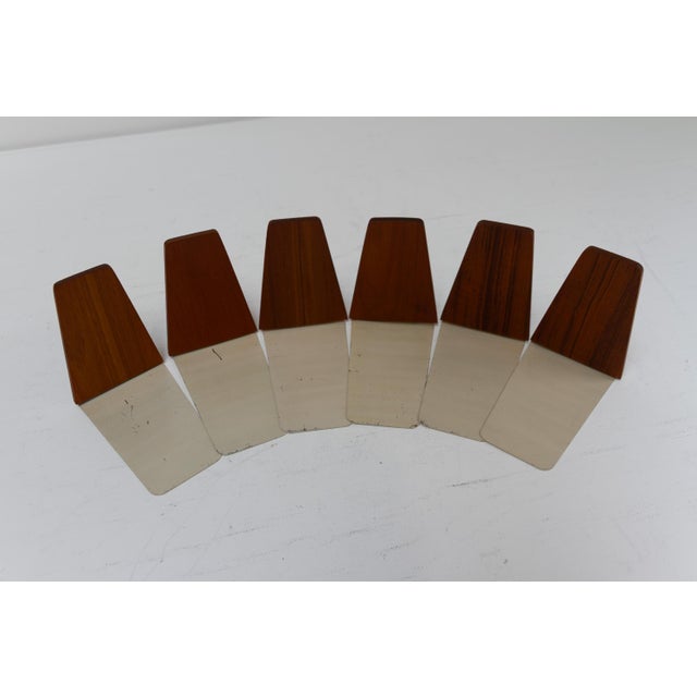 Brown Mid-Century Teak Bookends by Kai Kristiansen for FM, 1960s, Set of 6 For Sale - Image 8 of 18