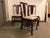 Fine set of 3 John A Dunn oak dining chairs from 1905-20s reglued but not refinished - they retain original patina and...