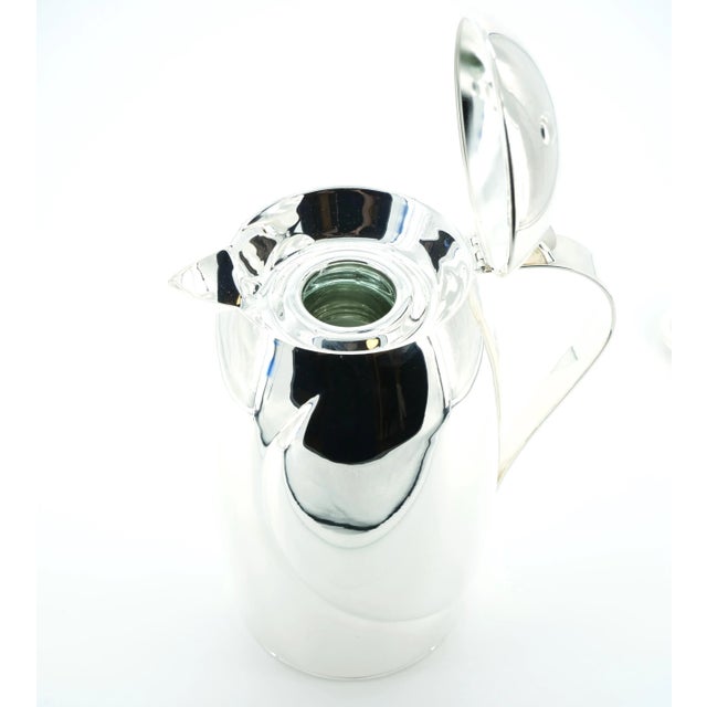 1970s Italian Silver Plated Exterior Insulated Interior Hot / Cold Thermos For Sale - Image 5 of 12