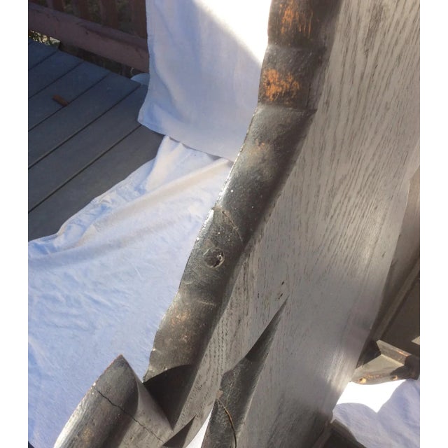 Antique English Oak Dummy Boards - a Pair For Sale - Image 5 of 11