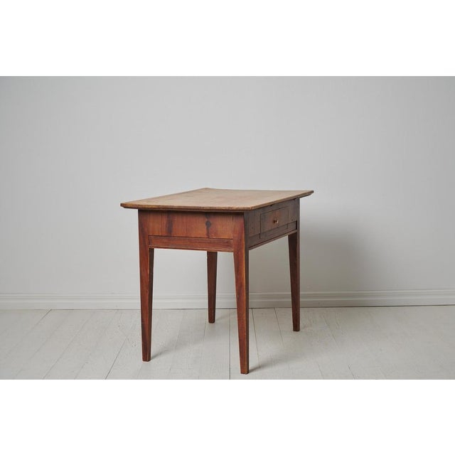 Small Swedish Folk Art Country Table For Sale - Image 6 of 14