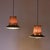 Hanging Lamps in Wicker, Black Metal, and Glass, 1950s, Set of 2 For Sale - Image 5 of 9