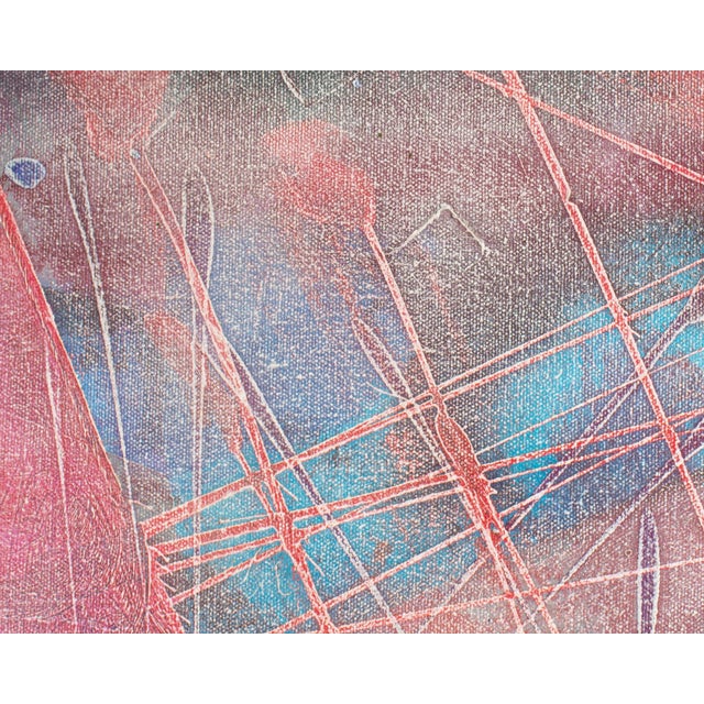 Abstract Oil on Canvas Painting by Anthony Louis Popcheff For Sale In Indianapolis - Image 6 of 7