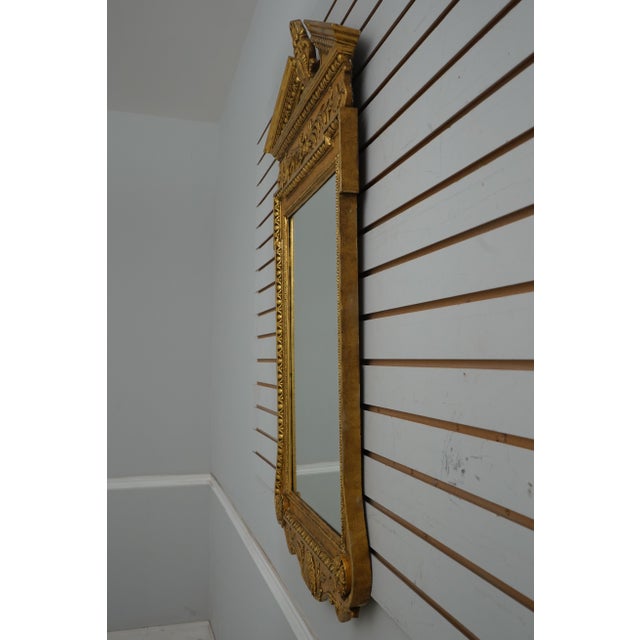 Age: 1890-1910 Details: Stunning Genuine Gold Gilt Finish Crisp Carved Details Nice Vintage Mirror Dentil Crown Molding...