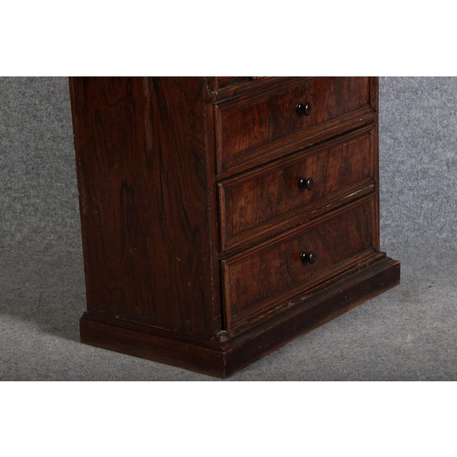 18 Century Baroque Walnut Cabinet Chest of Drawers, 1720s For Sale - Image 9 of 18