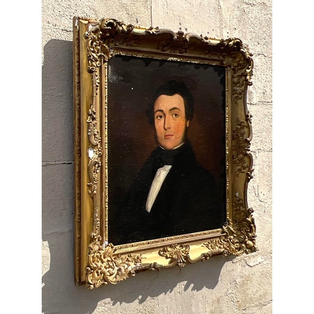 19th Century Vintage Regency 19th Century Portrait of a Gentleman For Sale - Image 5 of 7