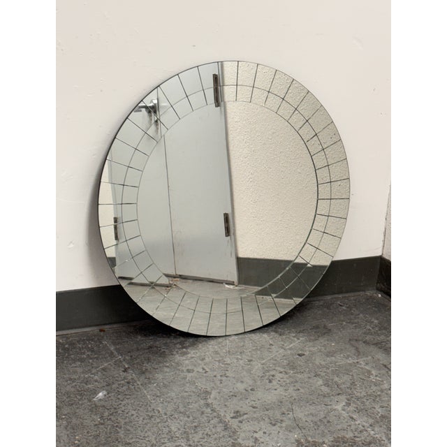 Transparent Howard Elliott Collection Round Segmented Mirrored Wall Mirror For Sale - Image 8 of 12