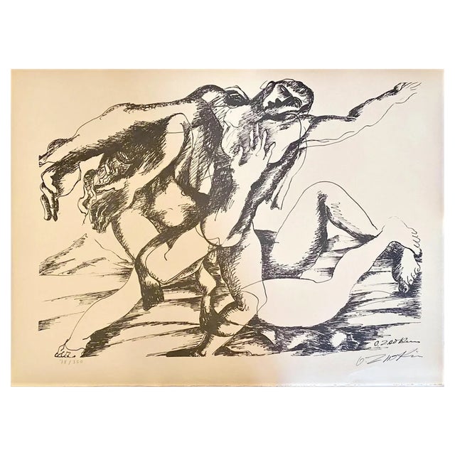 Ossip Zadkine, The Labors of Hercules, Fight Against Hippolyte, Queen of the Amazons, Lithograph For Sale