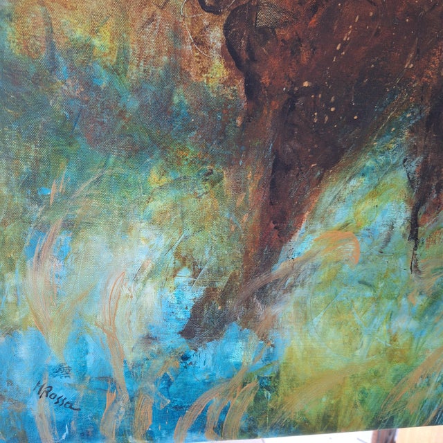 Contemporary Monika Rossa, Bison, 2026, Oil on Canvas For Sale - Image 3 of 4