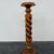 Mid century barley twist pedestal in polished walnut 1960s large sculptural pedestal in solid walnut with an open barley...