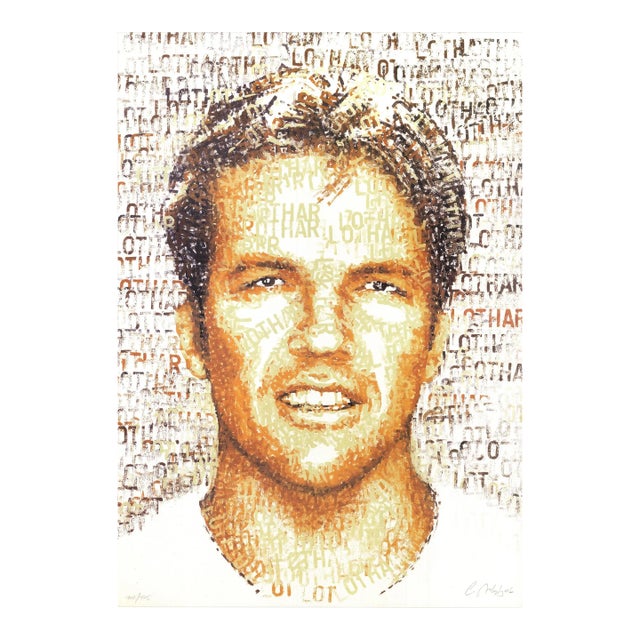 1989 Chris Britz 'Matt Lothar' Pop Art Brown Germany Offset Lithograph For Sale