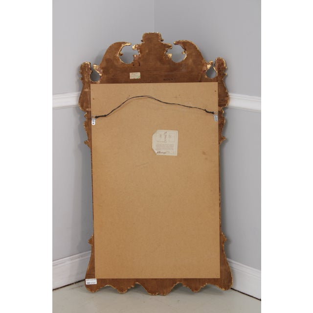 Labarge Giltwood Flame Walnut Frame Wall Mirror For Sale - Image 14 of 18