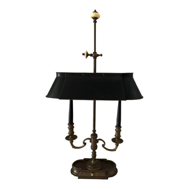 1970s Frederick Cooper French Directoire Bouilette Brass Lamp For Sale