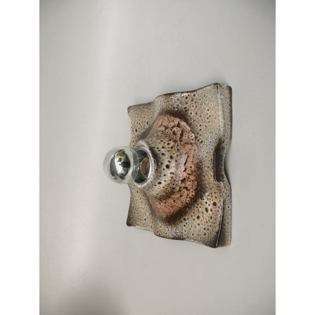 Wall Lights in Ceramic and Fat Lava by Martin Müller, 1970s, Set of 2 For Sale - Image 9 of 18
