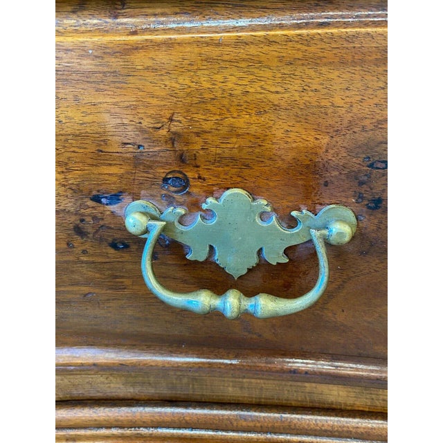 Wood French Antique Carved Three Drawer Commode - 19th C For Sale - Image 7 of 11