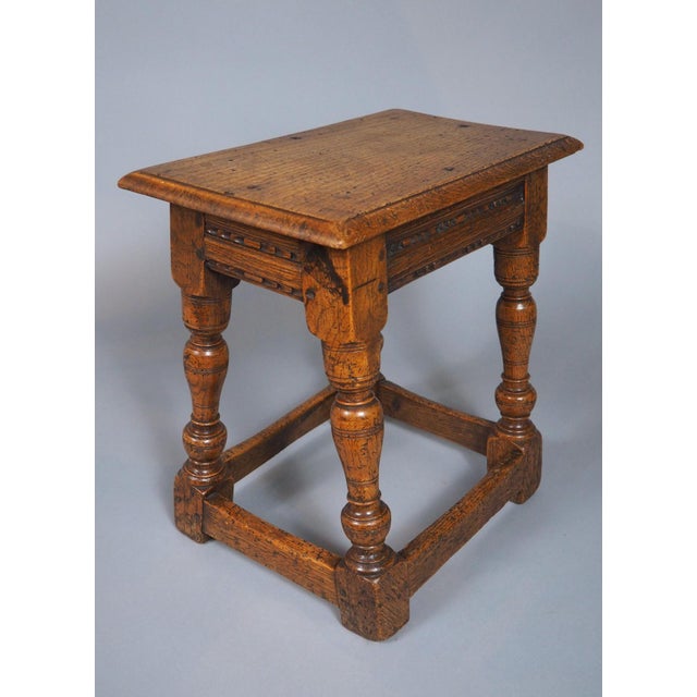 Antique 17th Century English Joint Stool For Sale - Image 10 of 18