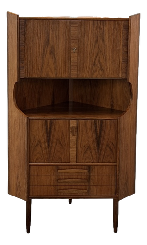 Danish Rosewood Corner Cabinet, 1960s