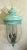 Solid Brass Lantern Hanging Pendant With Handblown Circular Glass For Sale - Image 4 of 11