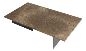 Memoria Coffee Table in Jurassic Fossil Stone by Nerinea
