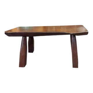 Mid Century Live Edge Bench or Side Table, Possibly Dutch For Sale