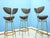 Mid-Century Leather and Steel Bar Stools, 1950s, Set of 4 For Sale - Image 4 of 16