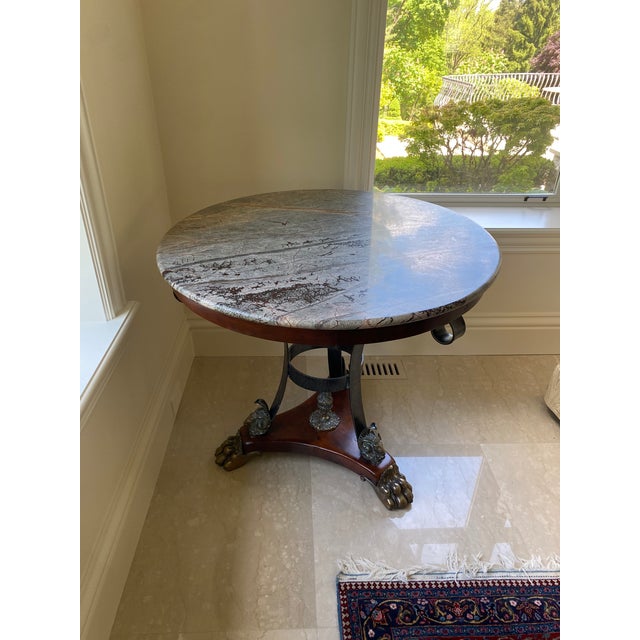 2000 - 2009 Round Granite Table For Sale - Image 5 of 13