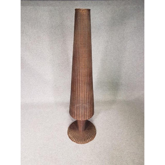 Large Wicker Rattan Floor Lamp from Gasparucci For Sale - Image 10 of 10