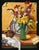 "Quo Vadis" Trompe l'Oeil Still Life in Acrylic on Masonite Still life in the trompe l'oeil style by Richard M. Bacon...