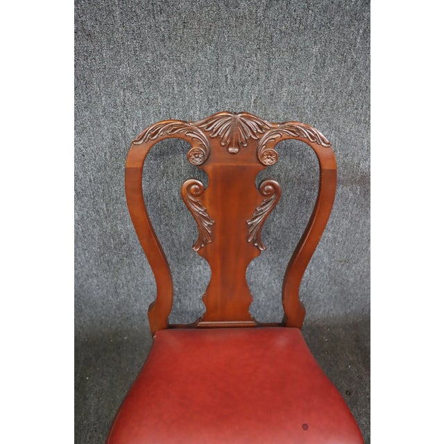 8 Chippendale Style Mahogany Carved Dining Chairs For Sale In Philadelphia - Image 6 of 13