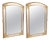 Antique French Louis XV Style Full Length Giltwood Pier Mirrors, 19th Century, Set of 2 For Sale