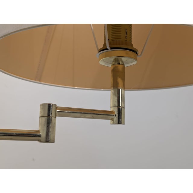 Hollywood Regency Brass Table Lamp For Sale - Image 11 of 14