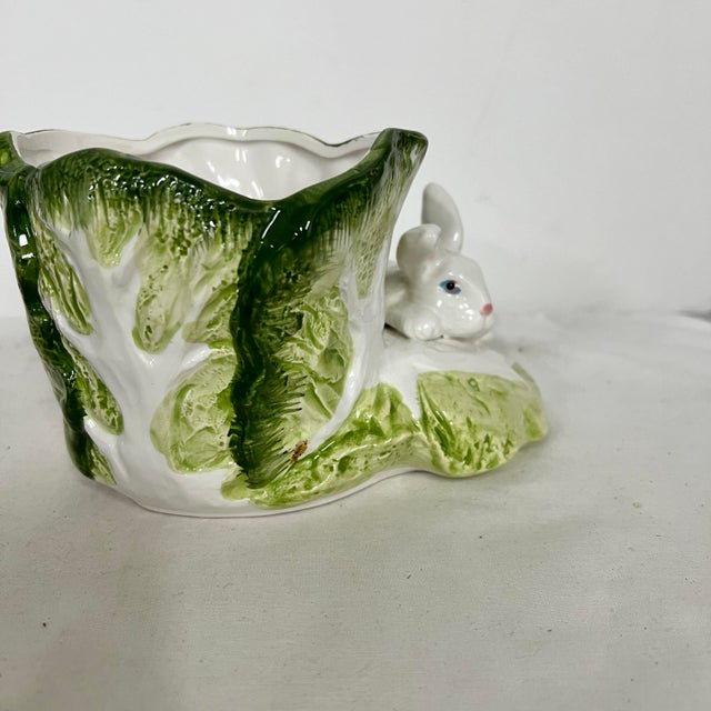 Rabbit and Cabbage Planter For Sale - Image 6 of 7