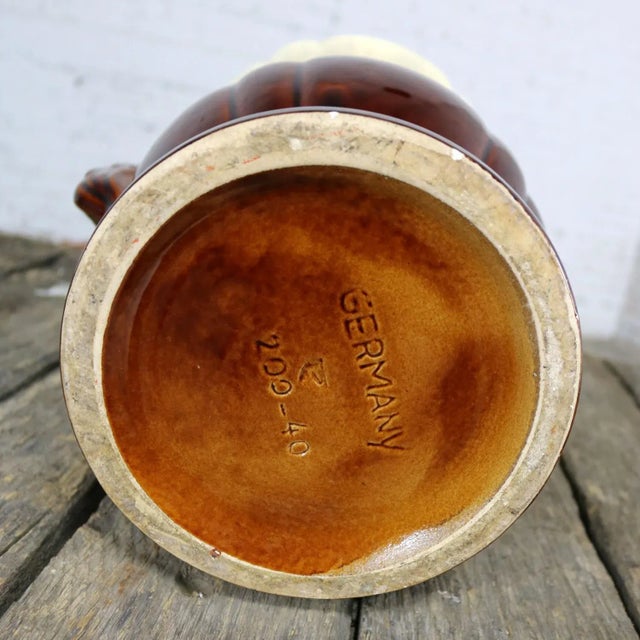 Raspberry Pink S and G Keramik Monumental Classic Style German Ceramic Floor Vase For Sale - Image 8 of 11